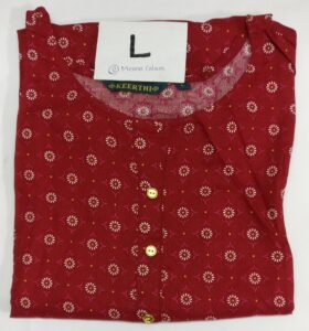 L-Size-Maroon Red