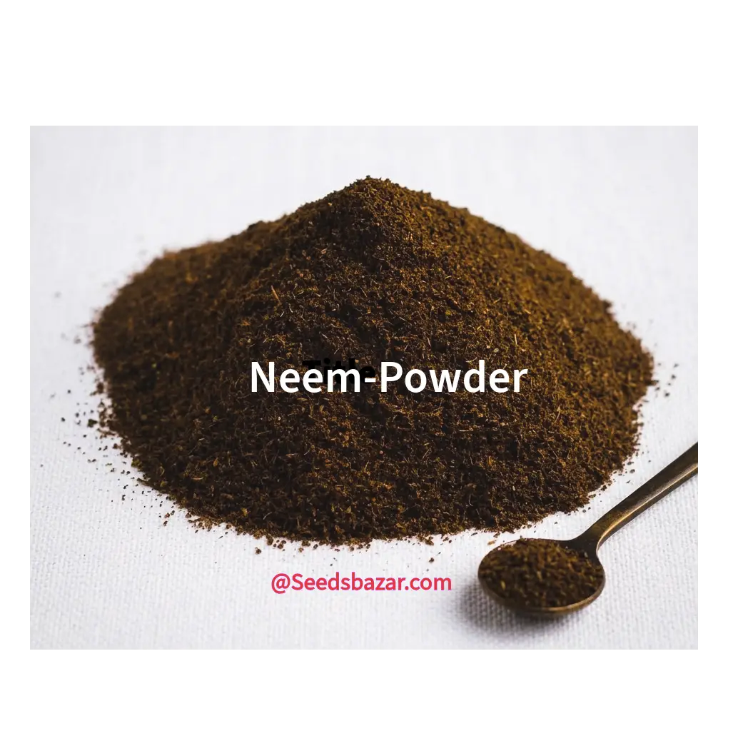 Triple-filtered organic neem powder pack for garden soil pest control SeedsBazar